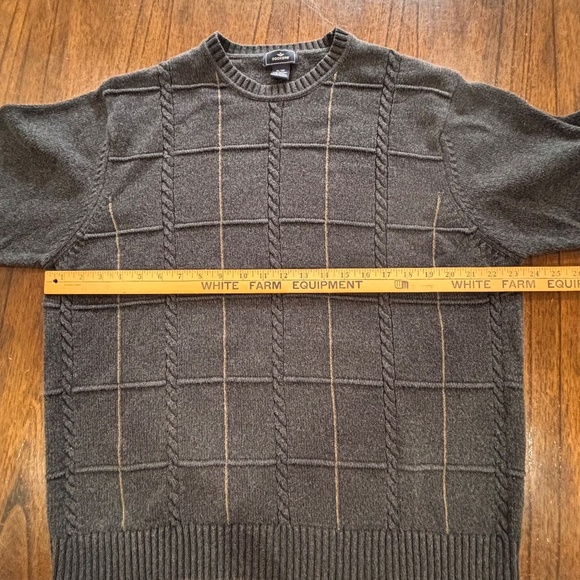 Dockers' 100% Cotton men's crew neck dark grey sweater size XL - Picture 11 of 13